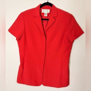 Evan Picone Bold Red Blazer